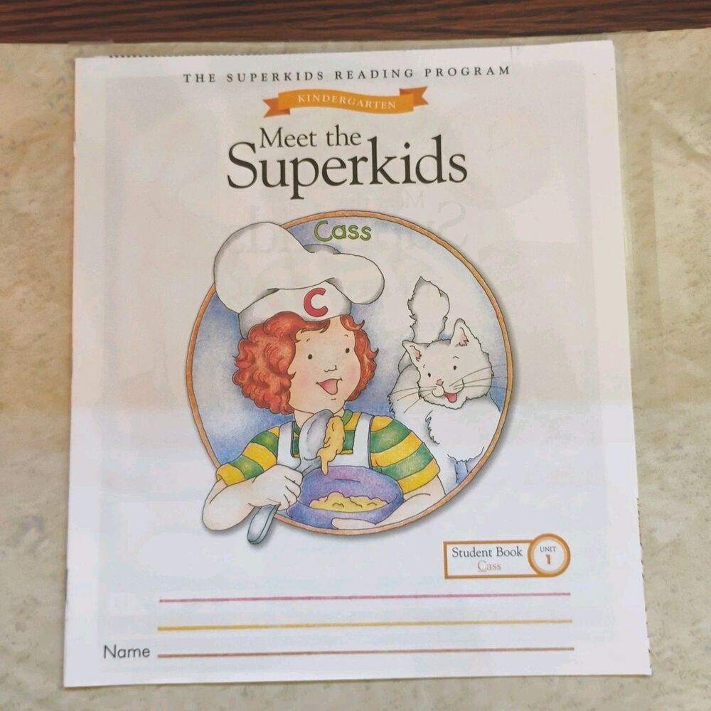 Meet the SuperKids Kindergarten Student Book Unit 1 Cass